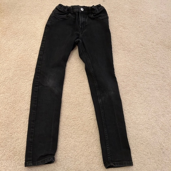 H&M Black Skinny Fit Denim Jeans Size 7 - Picture 1 of 4
